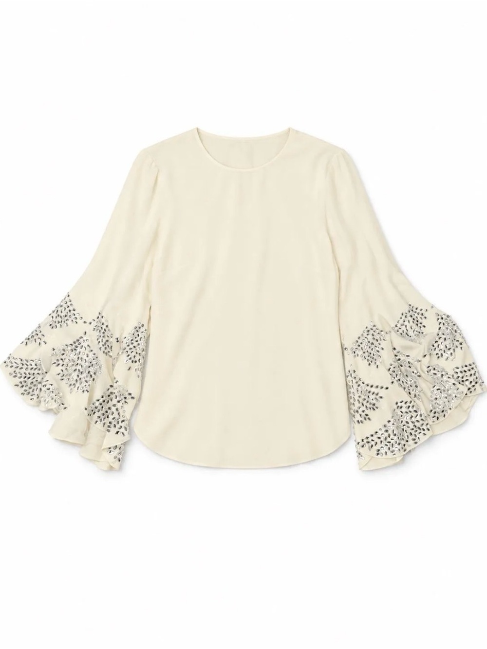 Oscar de la Renta Fall25 Crystal Embellished Blouse $3,500/4,500 MSRP